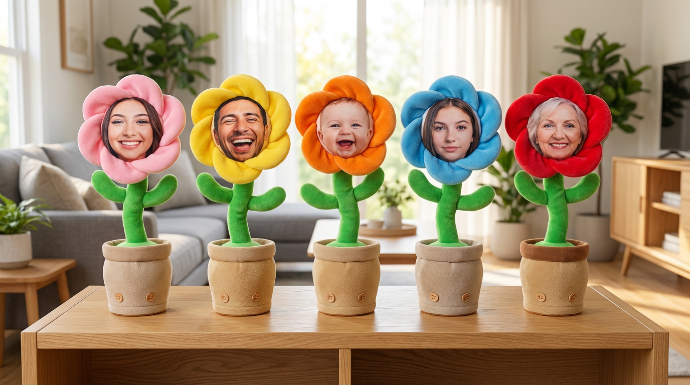 Custom Flower Face | Your Face on a Dancing Flower | The Ultimate Funny Gift