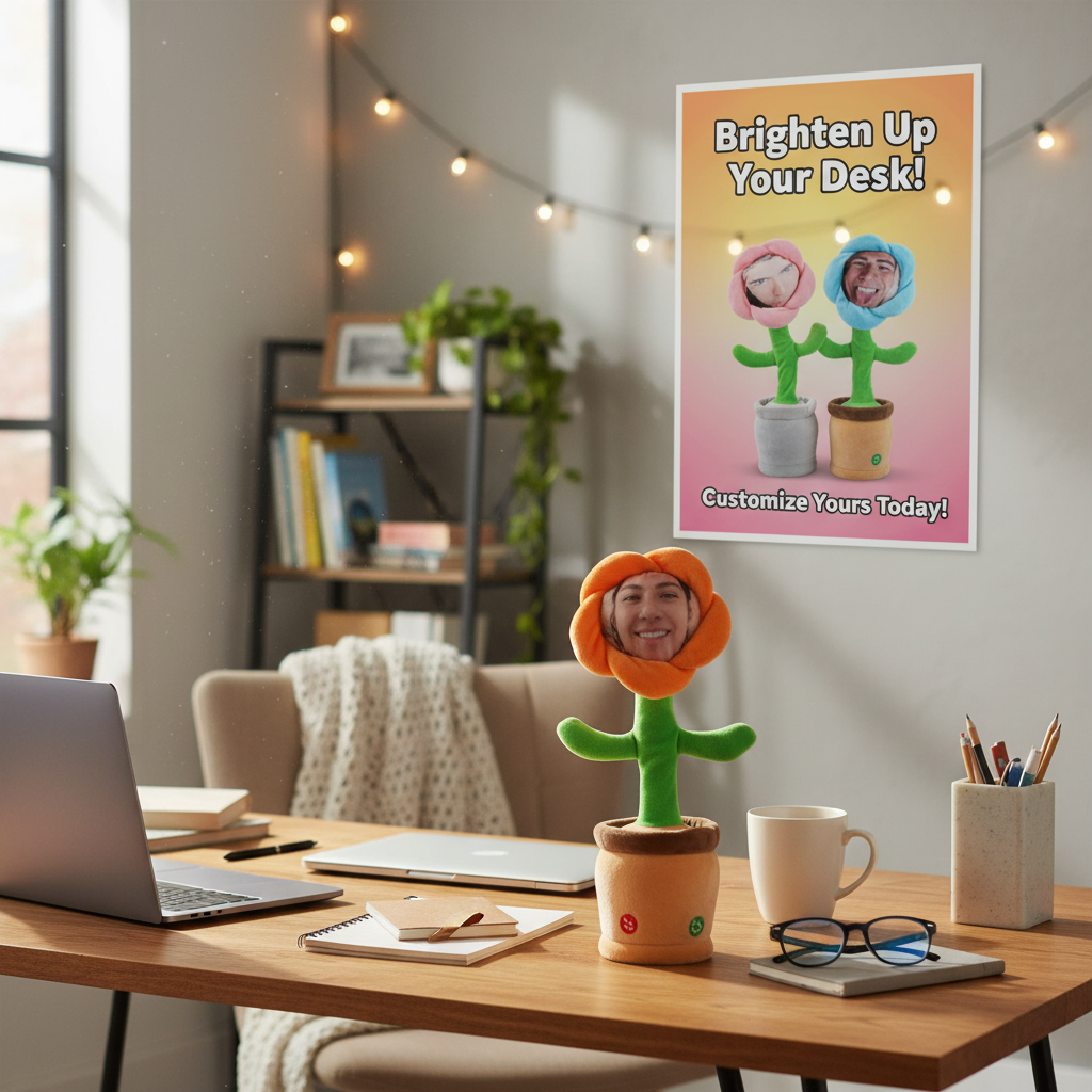 Custom Flower Face | Your Face on a Dancing Flower | The Ultimate Funny Gift