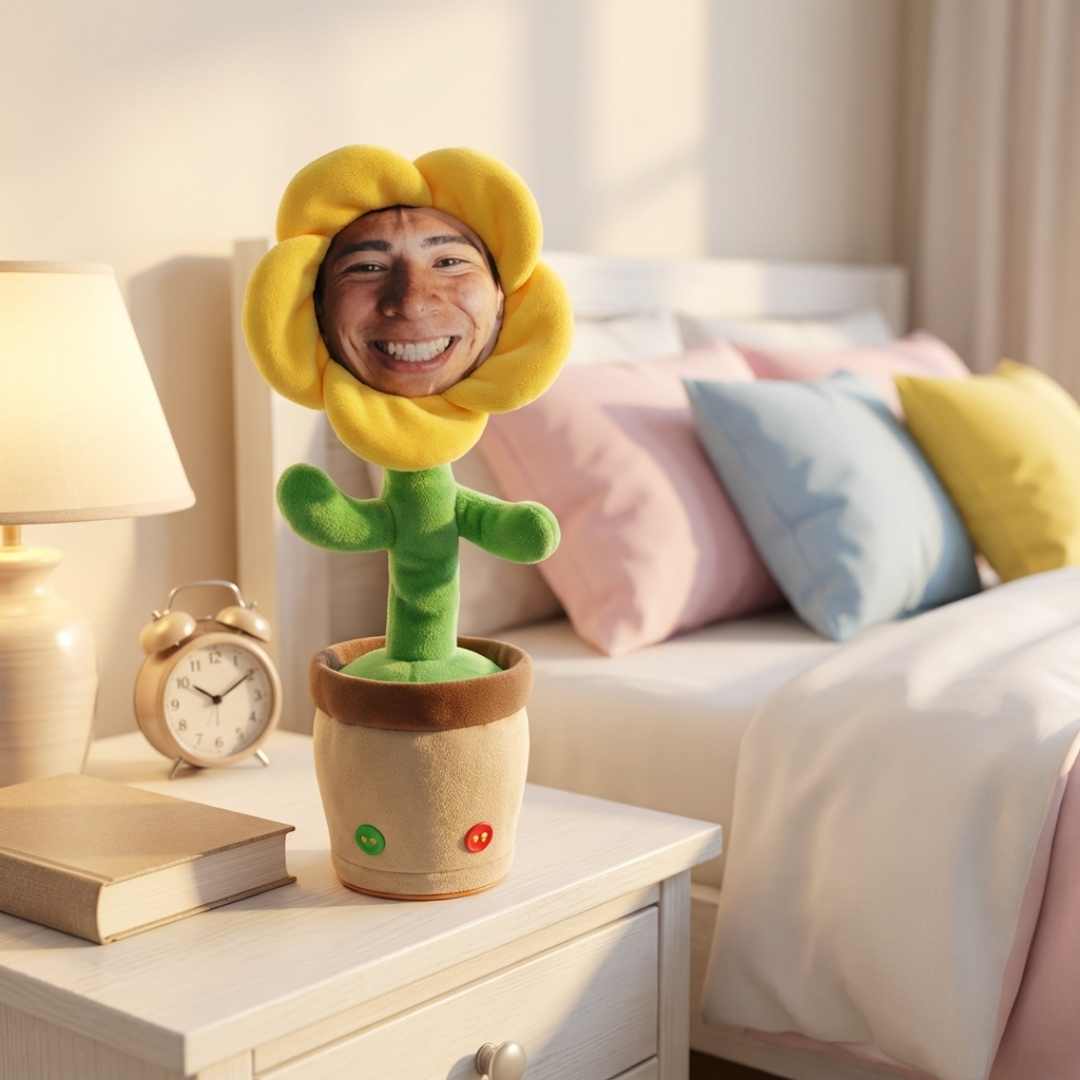 Custom Flower Face | Your Face on a Dancing Flower | The Ultimate Funny Gift