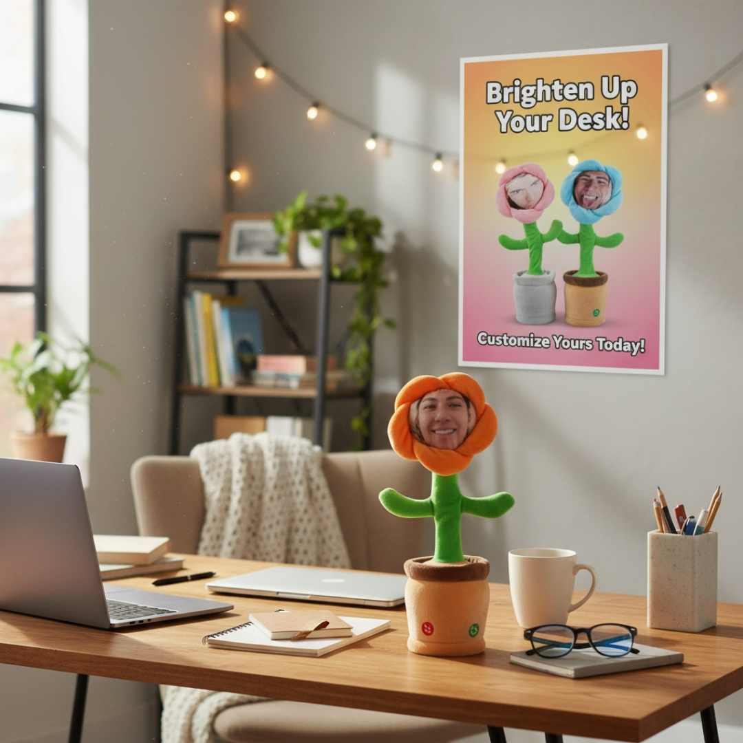 Custom Flower Face | Your Face on a Dancing Flower | The Ultimate Funny Gift