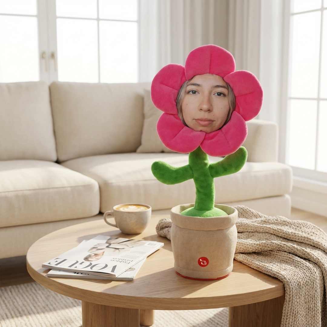 Custom Flower Face | Your Face on a Dancing Flower | The Ultimate Funny Gift