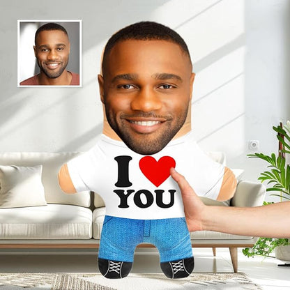 Custom Face "I Love You" Pillow | The Ultimate Cuddle Buddy