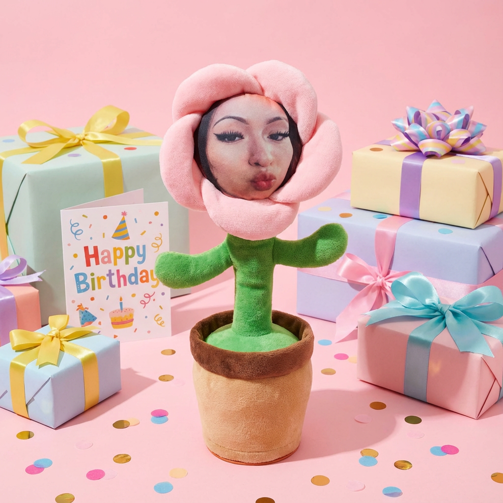 Custom Flower Face | Your Face on a Dancing Flower | The Ultimate Funny Gift
